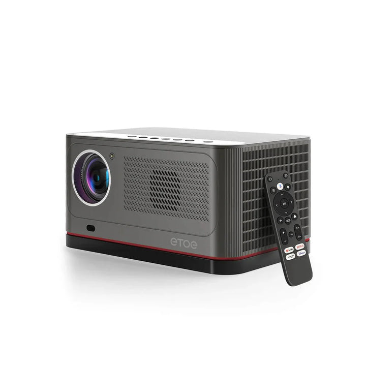 ETOE Whale Pro TV Projector – Android System, 1080P Resolution, 1500 ANSI Lumens, 4K Compatible, Auto - Focus, 2 x 10W Speakers, Dual - Band Wi - Fi, + Free Gift - ETOE Projector