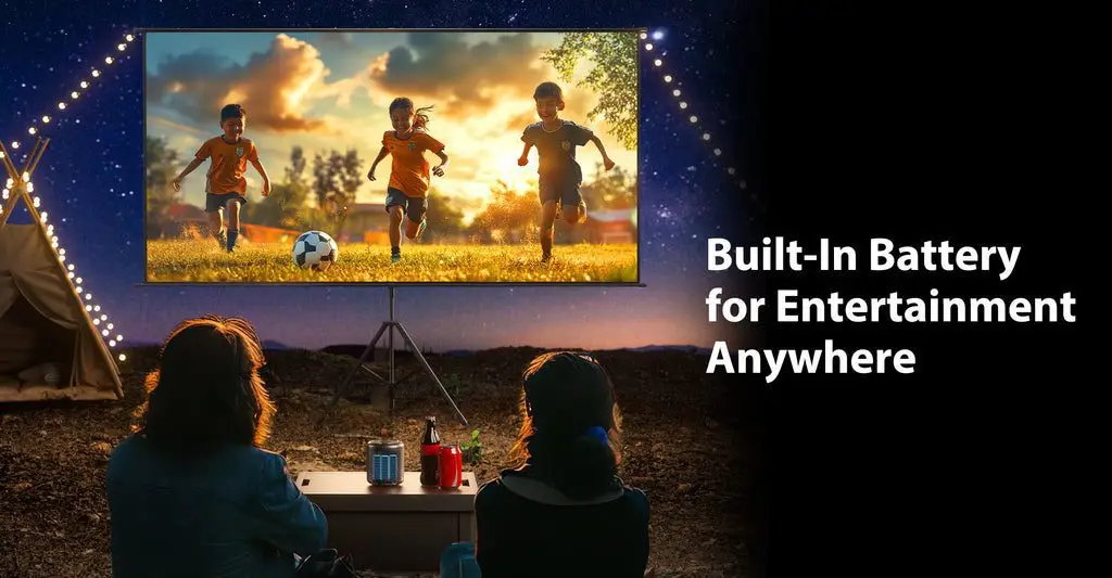 Built-In Battery for Entertainment Anywhere