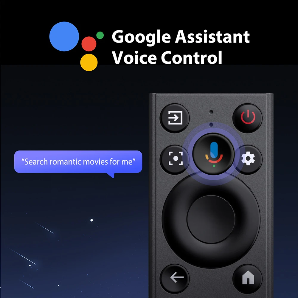 [Google TV Certified] ETOE Dolphin DLP Projector, 500 ANSI Lumens, Native 1080P, 4K UHD Video Decoding, Auto Focus & Keystone, Dual-Band Wi-Fi, Netflix / YouTube / Prime Video Preinstalled