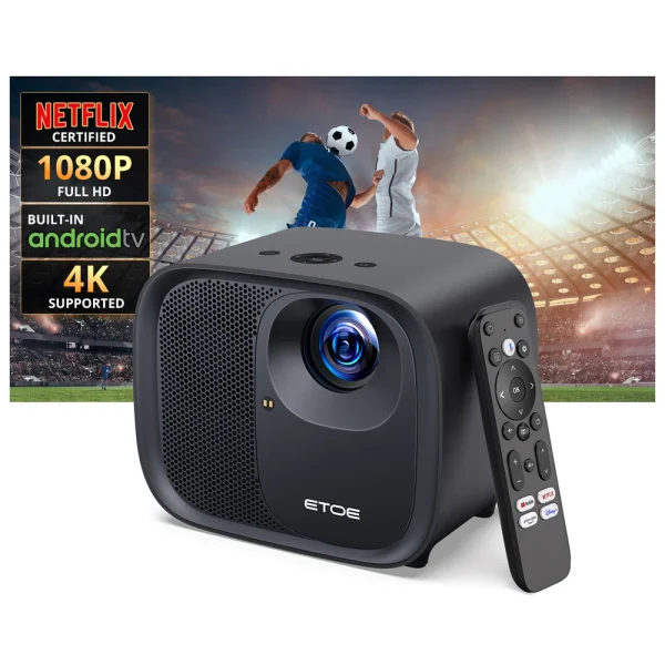 ETOE E3 Pro Android TV Projector - Image 4