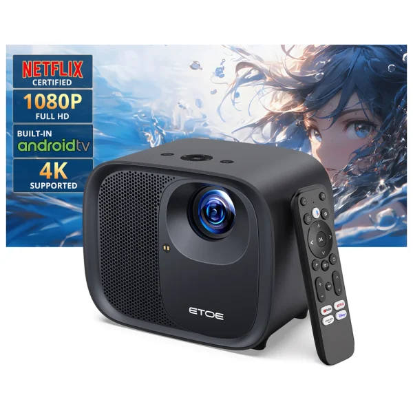 ETOE E3 Pro Android TV Projector - Image 5