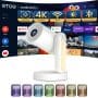 ETOE Starfish Android TV Projector – 1080P Smart Mini Projector with Netflix & YouTube Access, Wi-Fi, Bluetooth