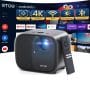ETOE E3 Pro Android TV Projector – Full HD 1080P, 600 ANSI Lumens, Dolby Audio, Auto Focus, Bluetooth, Wi-Fi